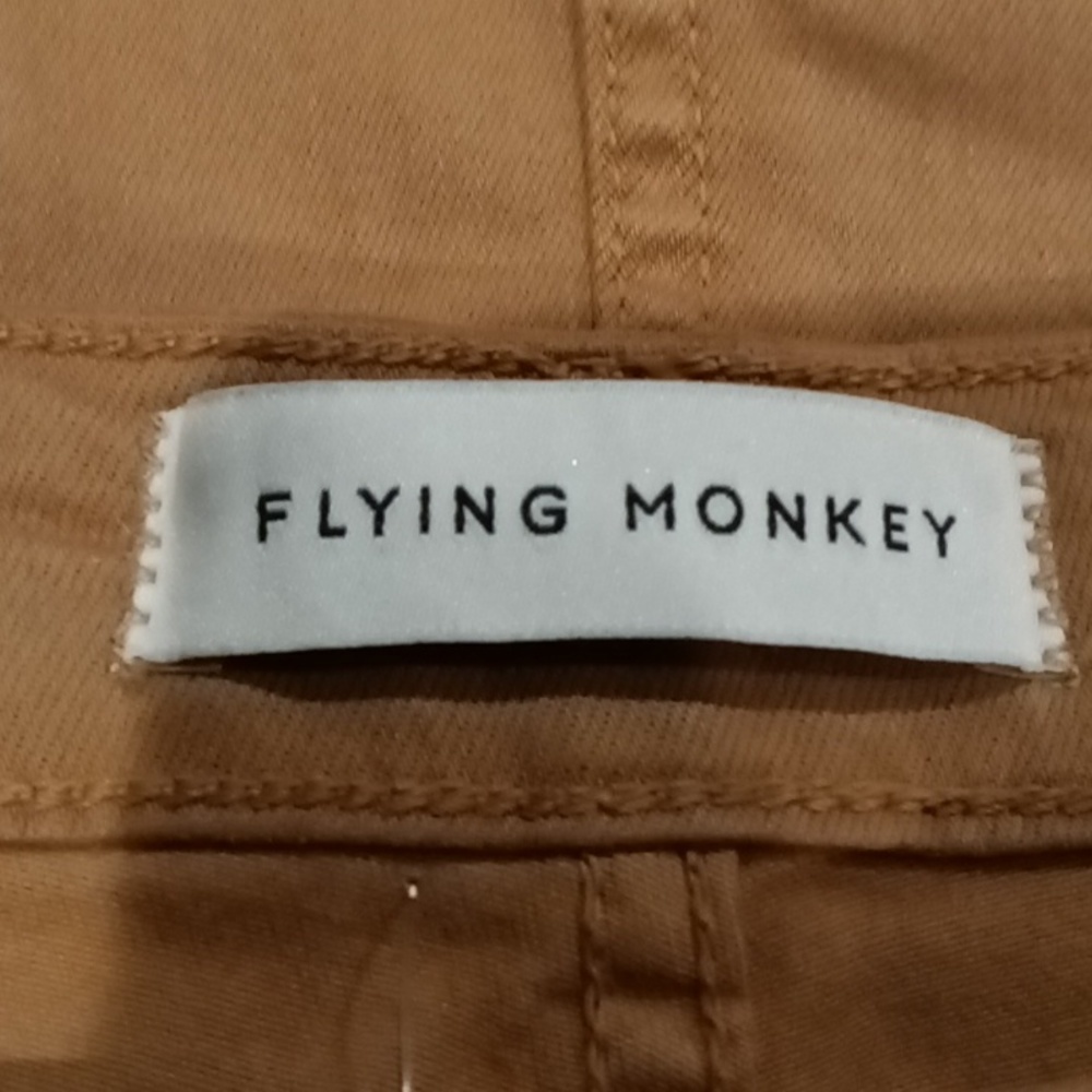 FINAL PRICE NWT FLYING MONKEY camel colored skirt w front pockets/5 buttons 30